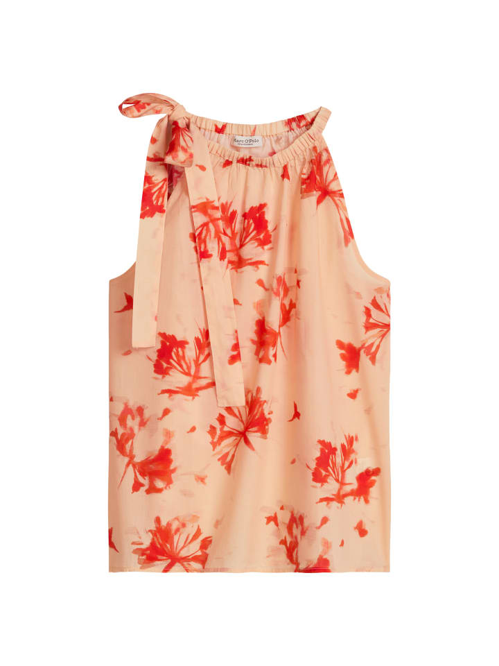 Ärmellose Bluse relaxed in Medium Orange