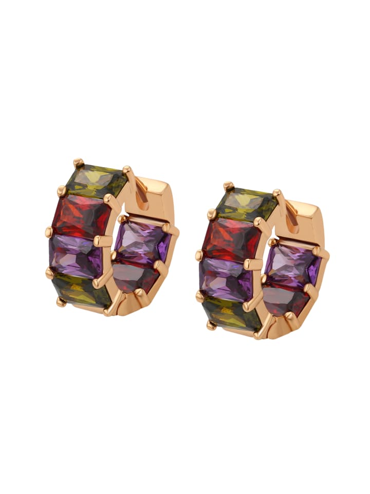 Women Earrings in ROSE_GOLD_MULTICOLOR