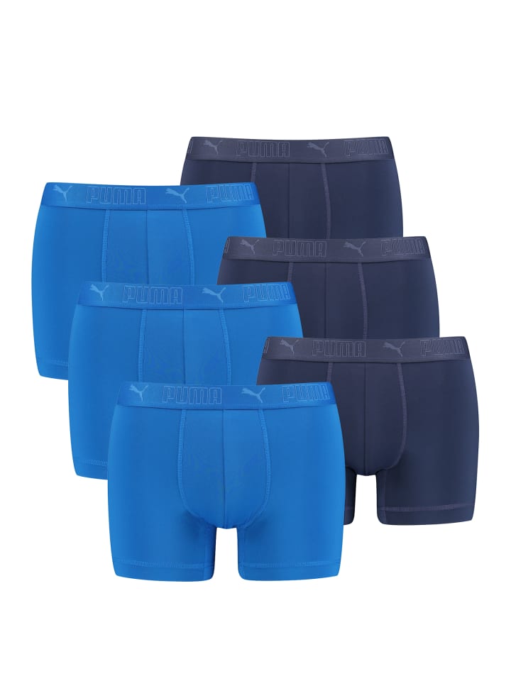 Boxershorts PUMA SPORT MICROFIBER BOXER 6P in Blue Combo