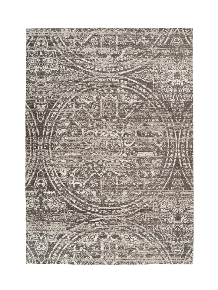 Wohnzimmer Teppich – Kurzflorteppich Davis 425 in grau - rechteckig