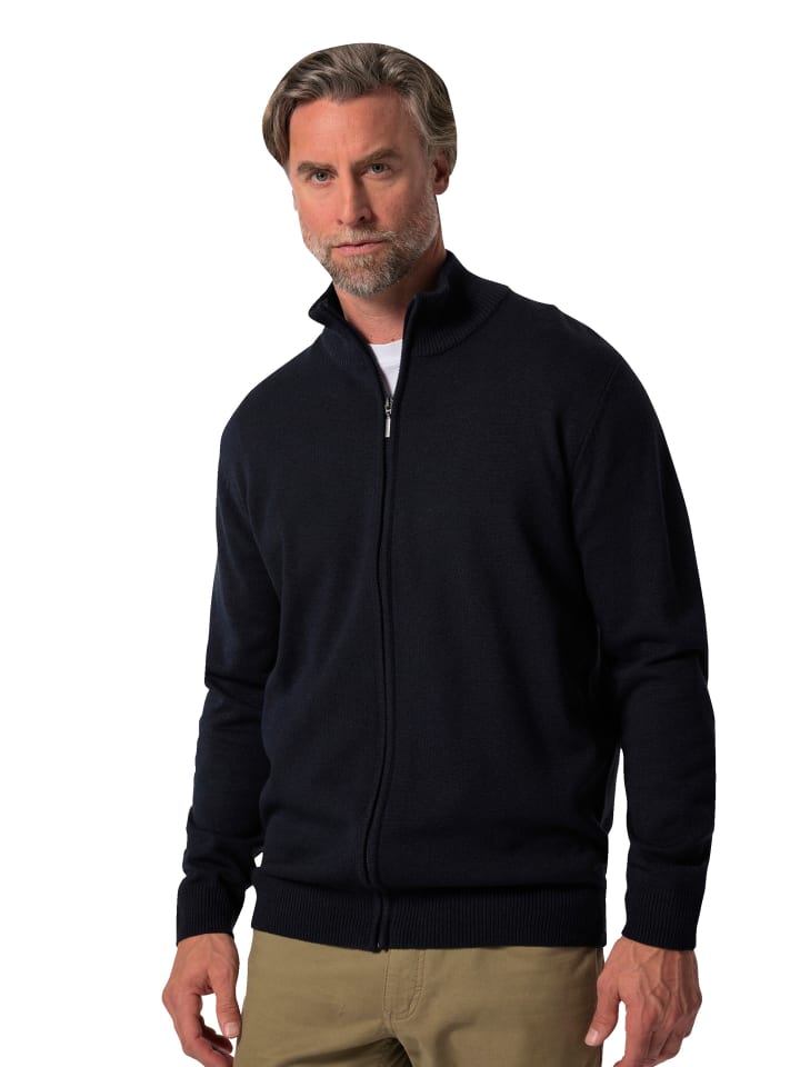 Strickjacke in navy blau