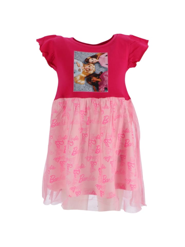 Barbie Kinderkleid Pink Mädchen Kindermode Kleid 3 Jahre in Pink