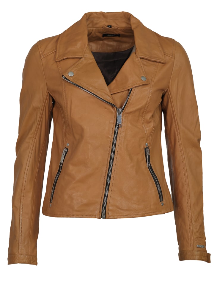Lederjacke 42021206 in cognac