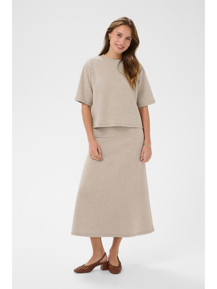 T-shirt AaliaSZ Lockere Passform in Oxford Tan Melange
