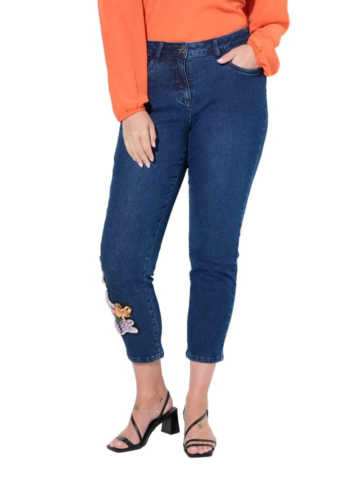 Jeans in dark blue denim