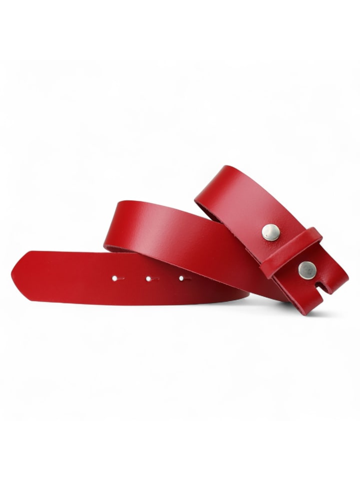 Ledergürtel Wechselgürtel in Rot
