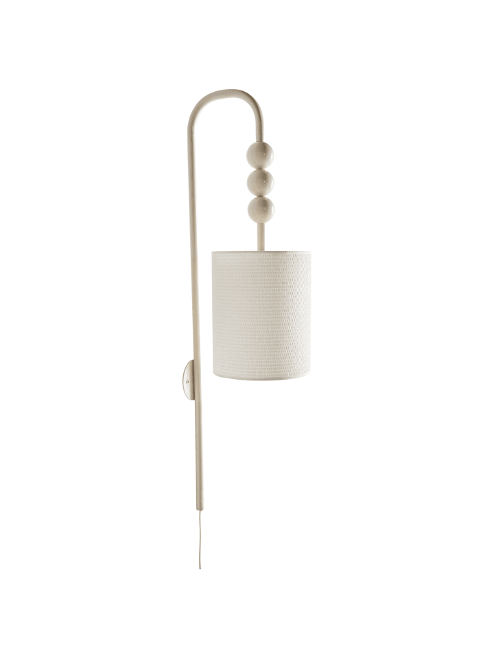 Wandleuchte LOKY in Beige/Weiß - (W) 18 x (H) 78 x (L) 18 cm