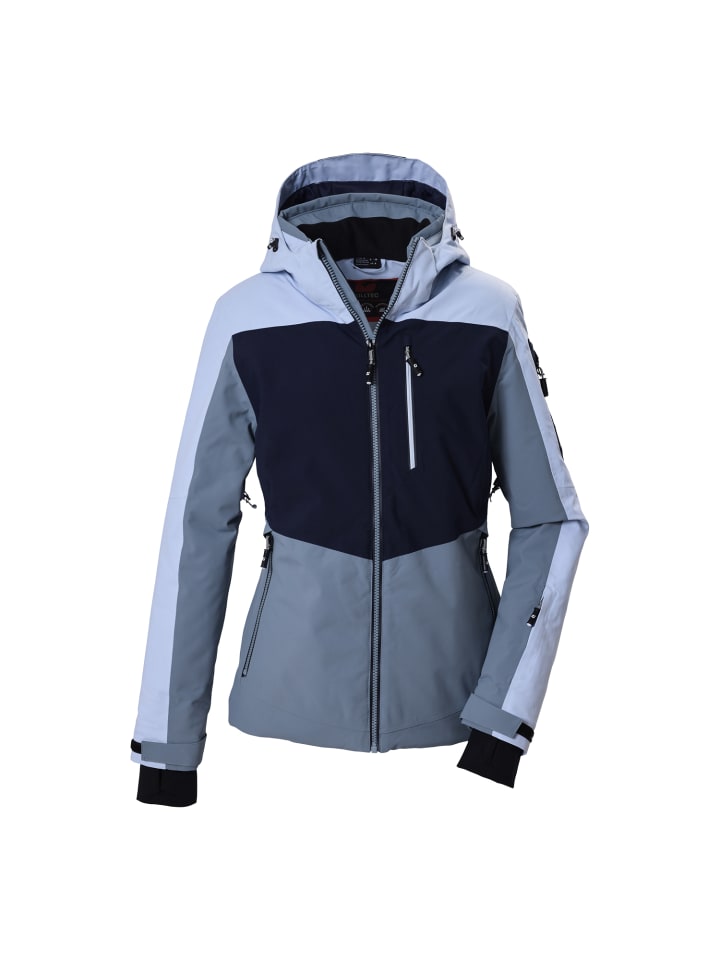 Funktionsjacke mit abzippbarer Kapuze in Blau3056