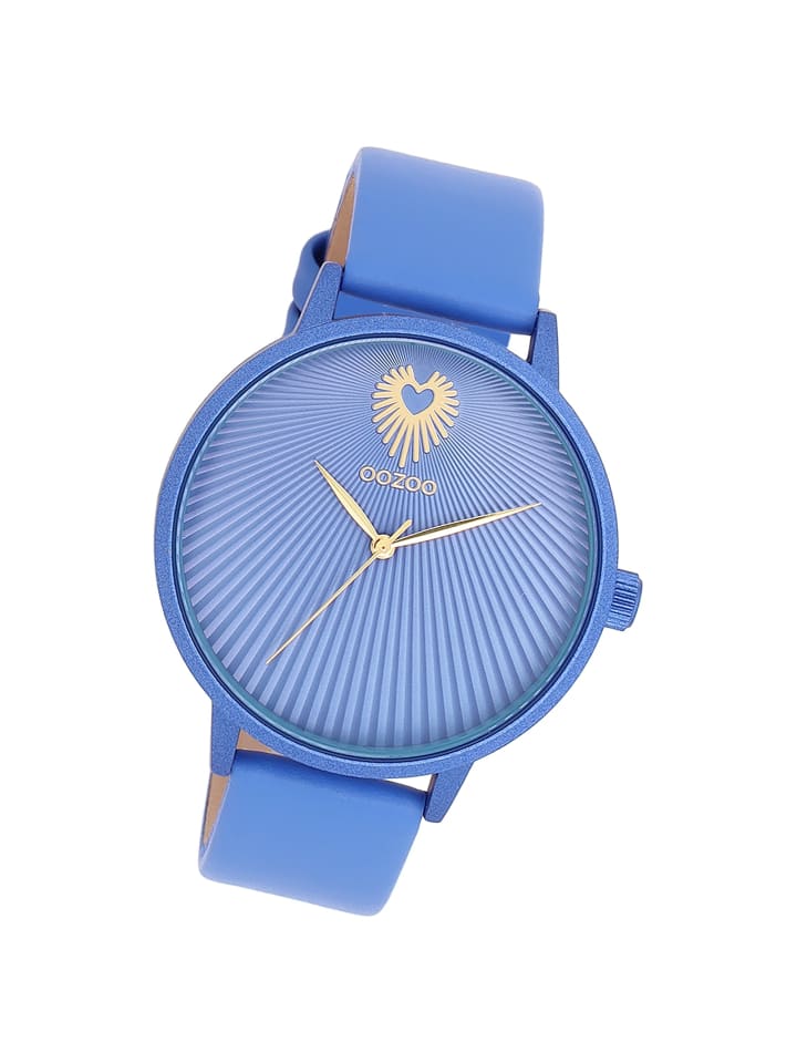 Analog-Armbanduhr Oozoo Timepieces blau groß (ca. 42mm)
