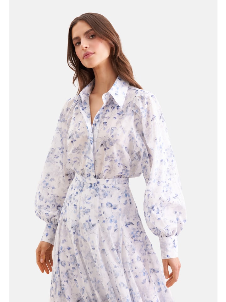 Hemdbluse Regular in Hellblau