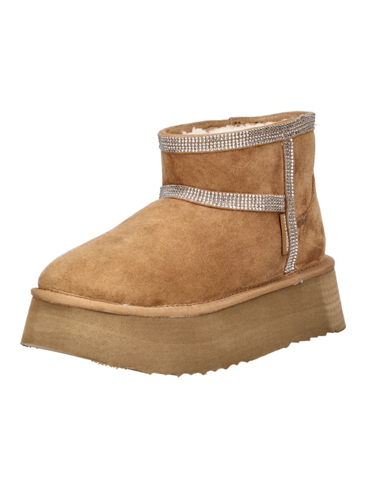 Stiefelette Tan