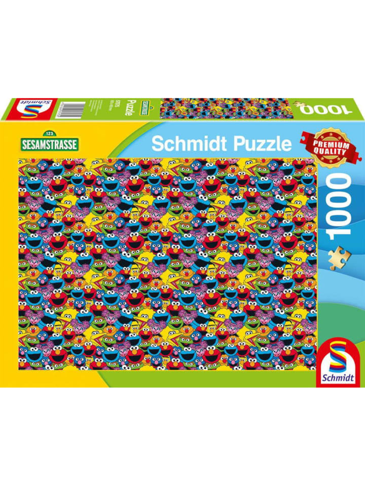 Sesamstraße Puzzle 1000 Teile Wer, wie, was in mehrfarbig