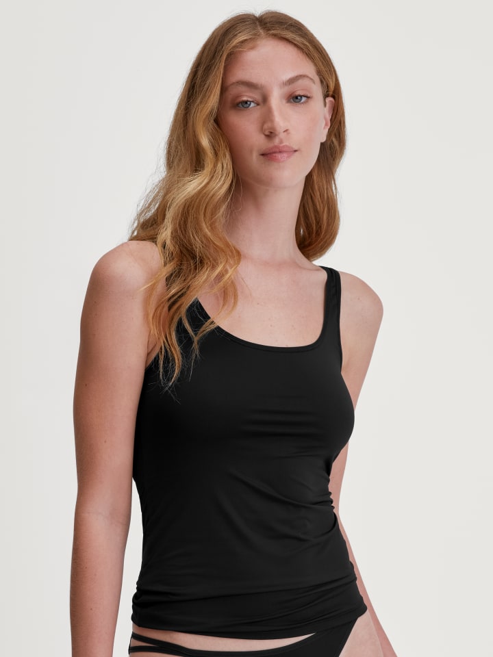 Tank-Top in schwarz