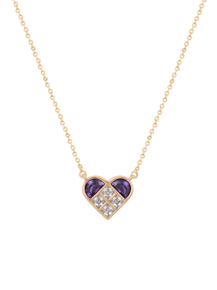 Women Necklace in ROSE_GOLD_VIOLET