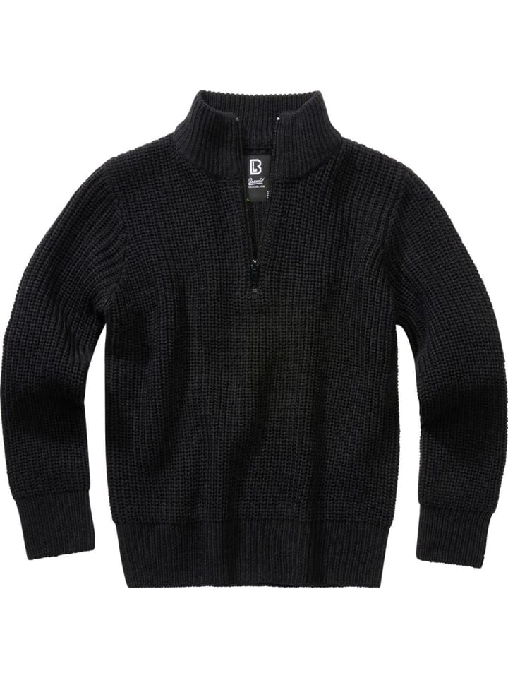 Pullover "Kids Marine Pullover Troyer" in Schwarz