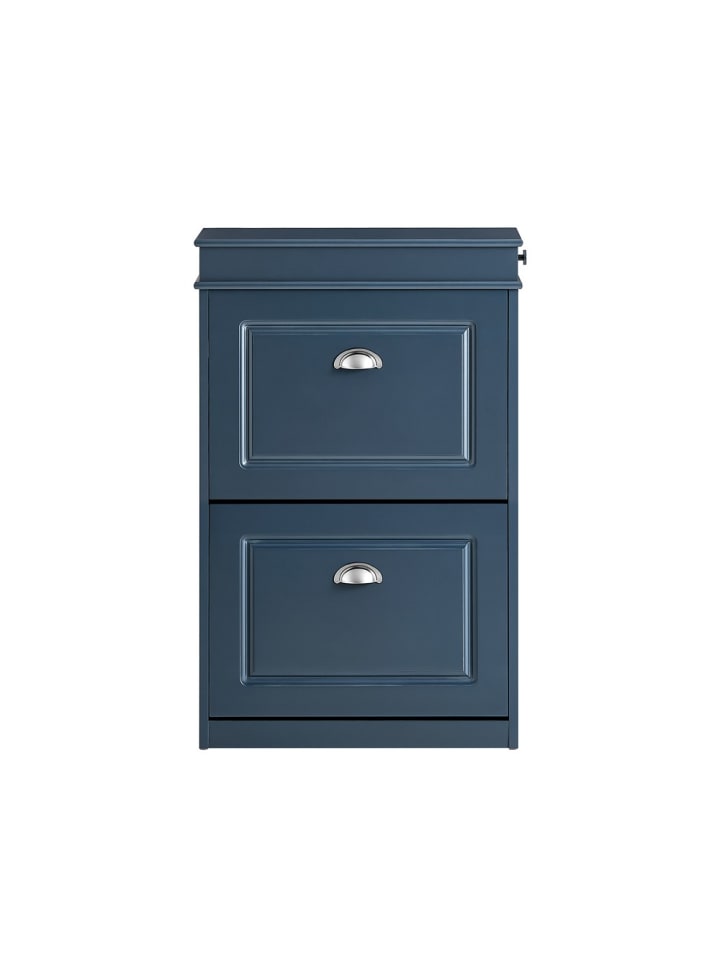 Schuhschrank in Mitternachtsblau - (W) 24 x (H) 83 x (L) 54 cm