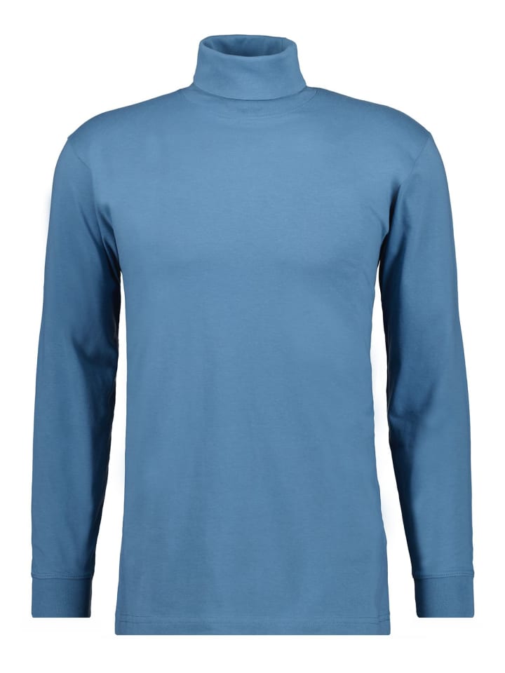 Langarm-T-Shirt in blau