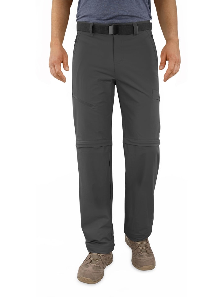 Herren 2-in-1 Zip-Off Softshellhose Daventry in Anthrazit