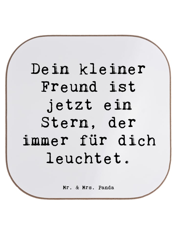 Tischschoner Spruch Trauerbewältigung Haustierv... in Weiß