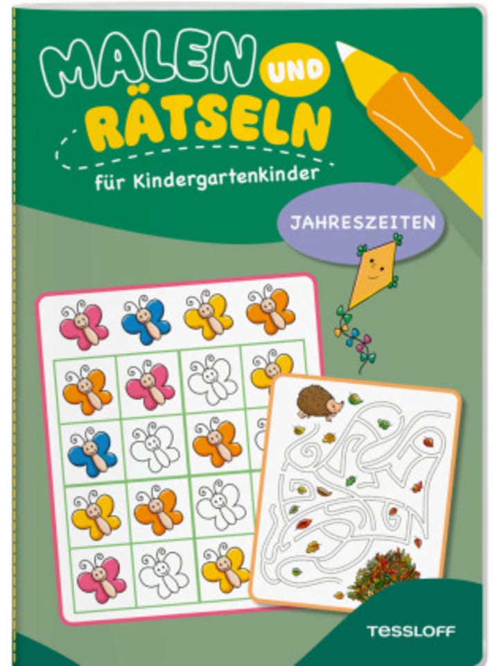 Buch - Malen und Rätseln für Kindergartenkinder. Jahreszeiten