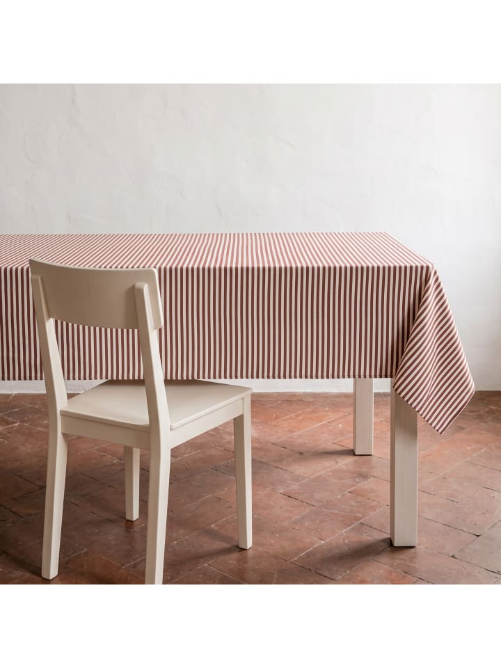Tischdecke "Arenza" in Terrakotta