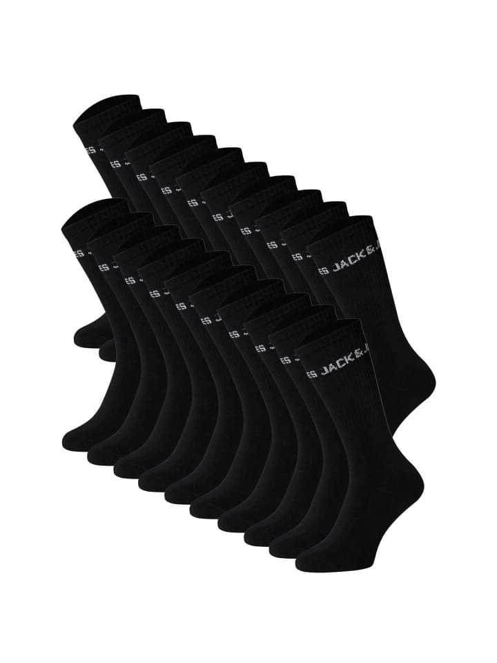 Socken 20er Pack in Schwarz