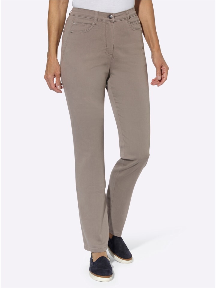 Jeans in taupe