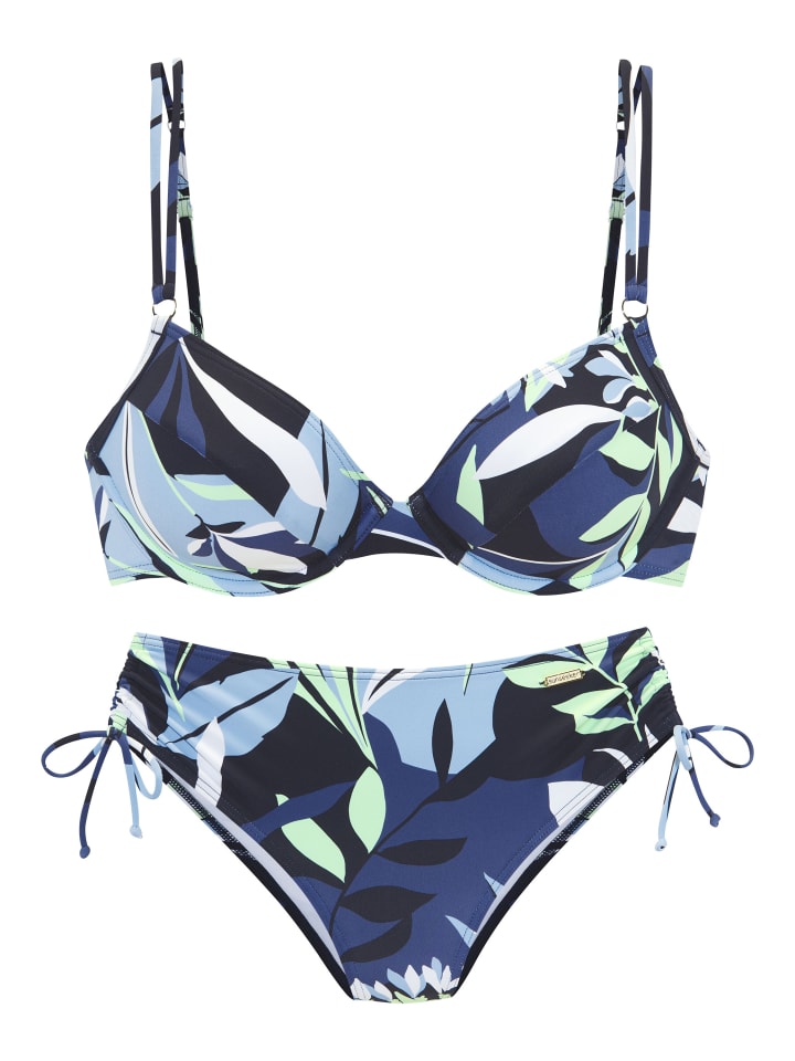 Bügel-Bikini in blau-mint