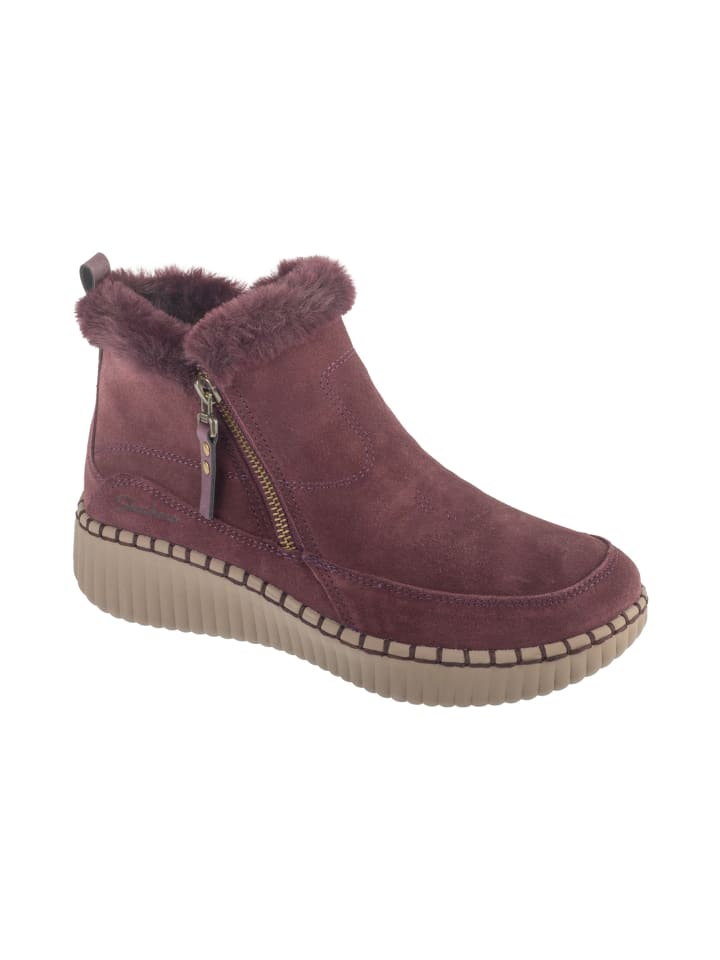 Skechers Wilshire Blvd - Fresh Zip in Dunkelrot