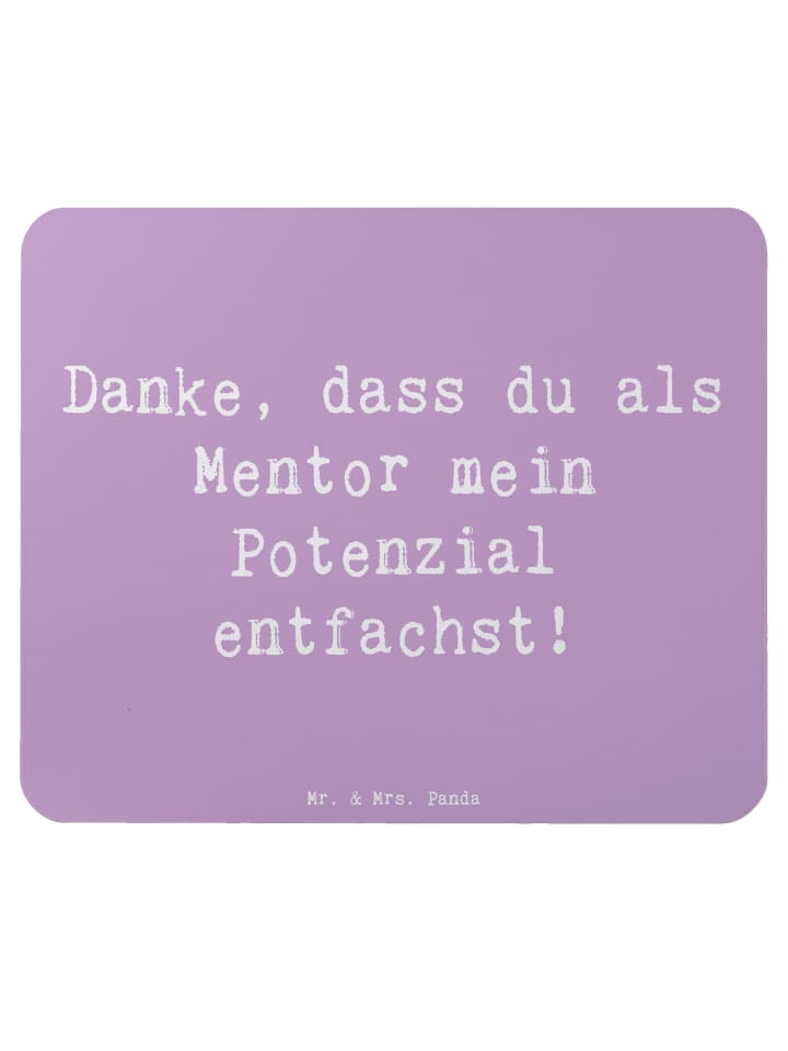 Mouse-Pad Spruch Mentor Potenzial mit Spruch in Lavendeltraum