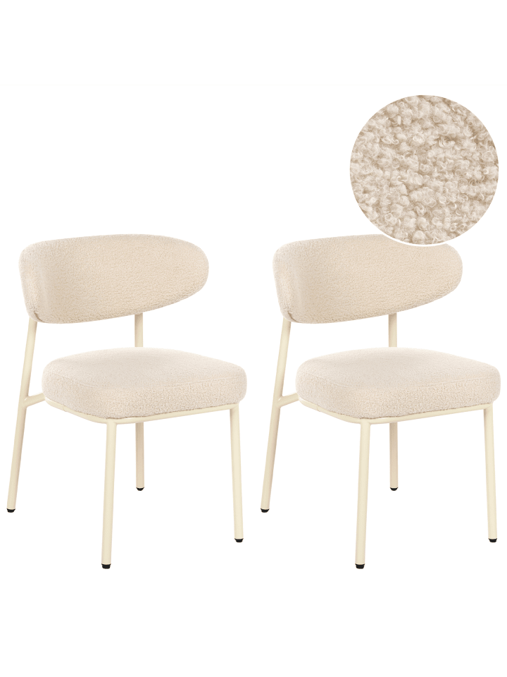 2er-Set Esszimmerstuhl UNITY in Beige