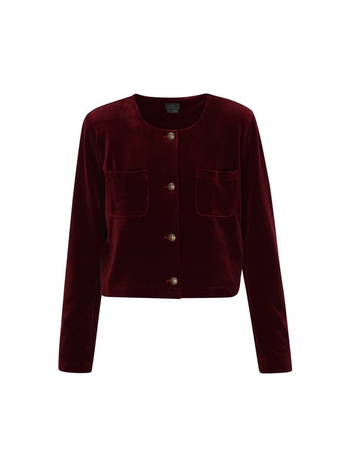 Women Blazer in burgundy