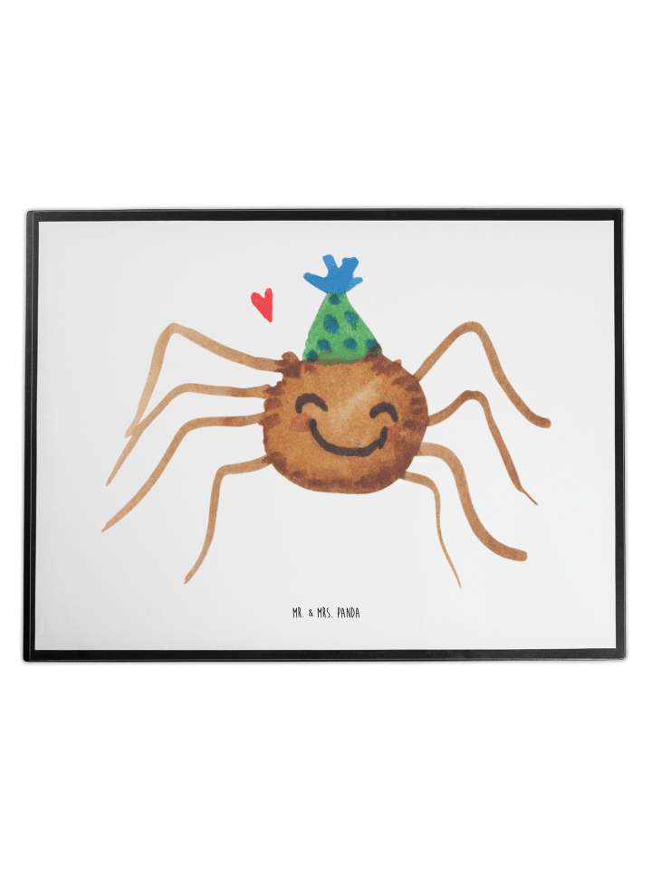 Schreibtischunterlage Spinne Agathe Party ohne ... in Weiß