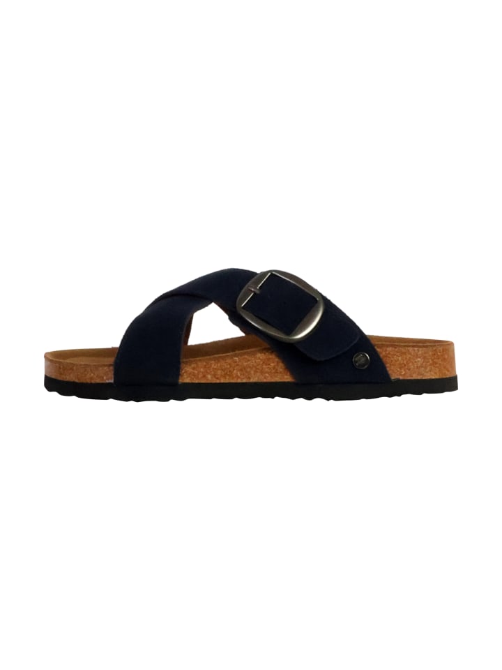 Sparta-Ledersandalen Blau