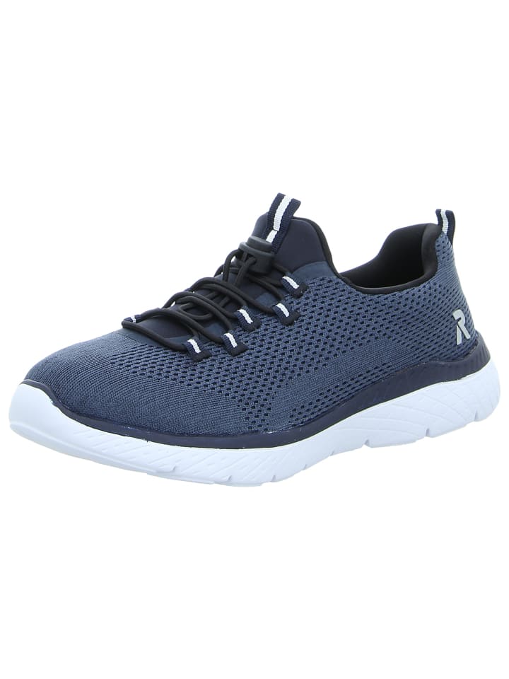 Sportlicher Schnürschuh in blau