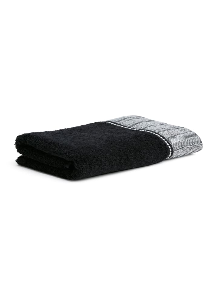 Duschtuch Brooklyn in black