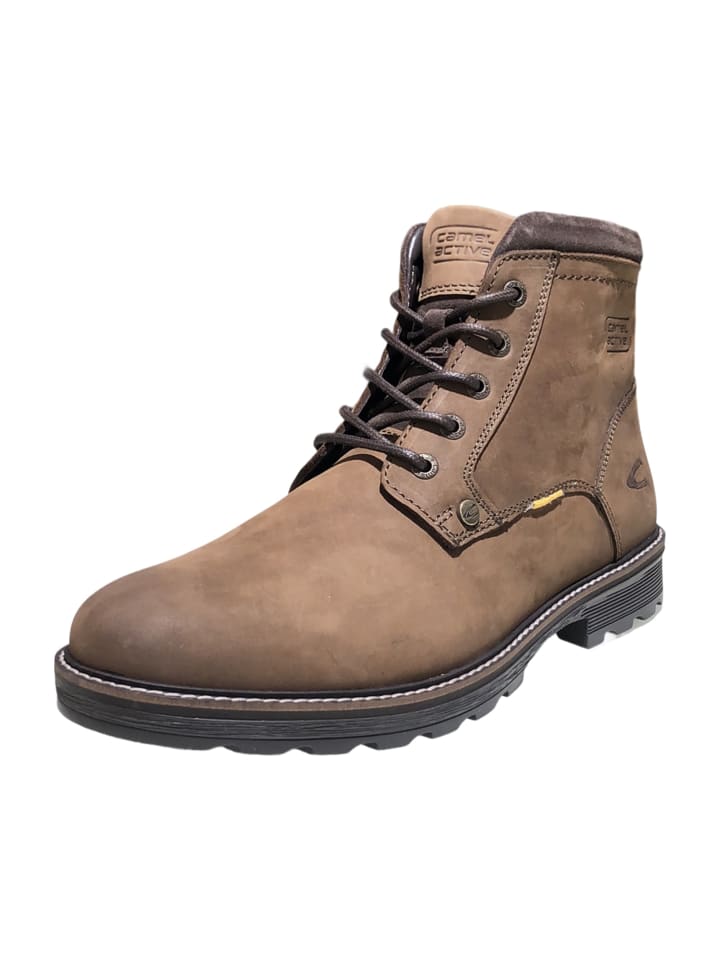 Schnürstiefeletten in Braun