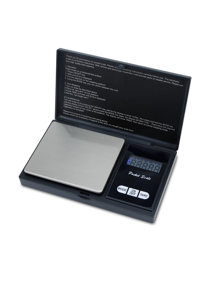 Digitale Feinwaage, Tara Funktion in SCHWARZ - 200g