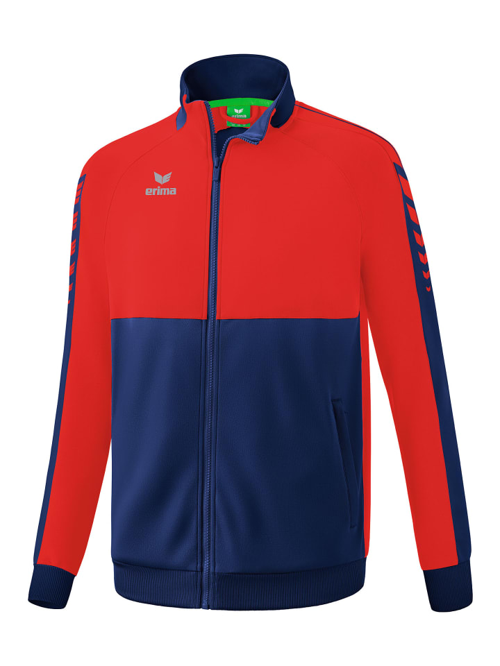Kinder Six Wings Worker Jacke, Trainingsjacke in new navy/rot