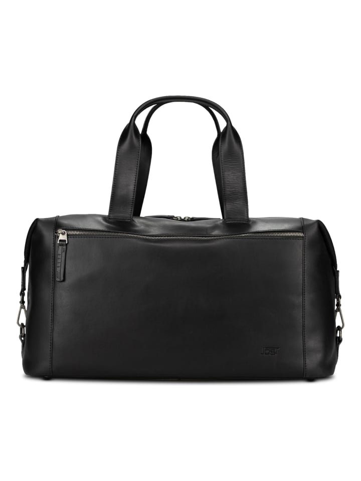 Lund Weekender Reisetasche Leder 50 cm schwarz