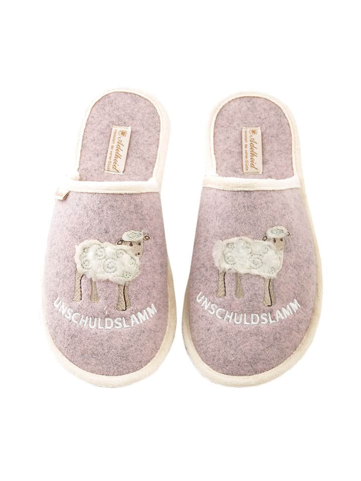 Unschuldslamm Filzpantoffel in Pink