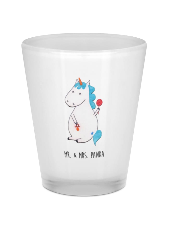 Schnapsglas Einhorn Baby ohne Spruch in Transparent