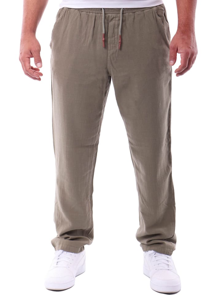 Baumwollhose Freizeithose lang in khaki