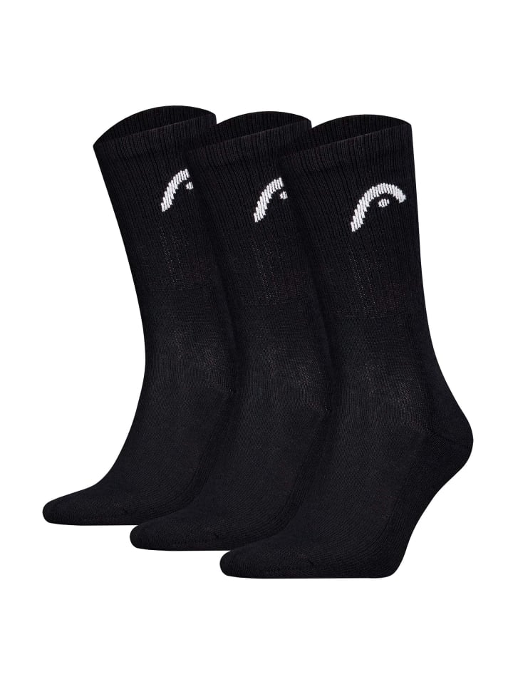 Socken 3er Pack in Schwarz