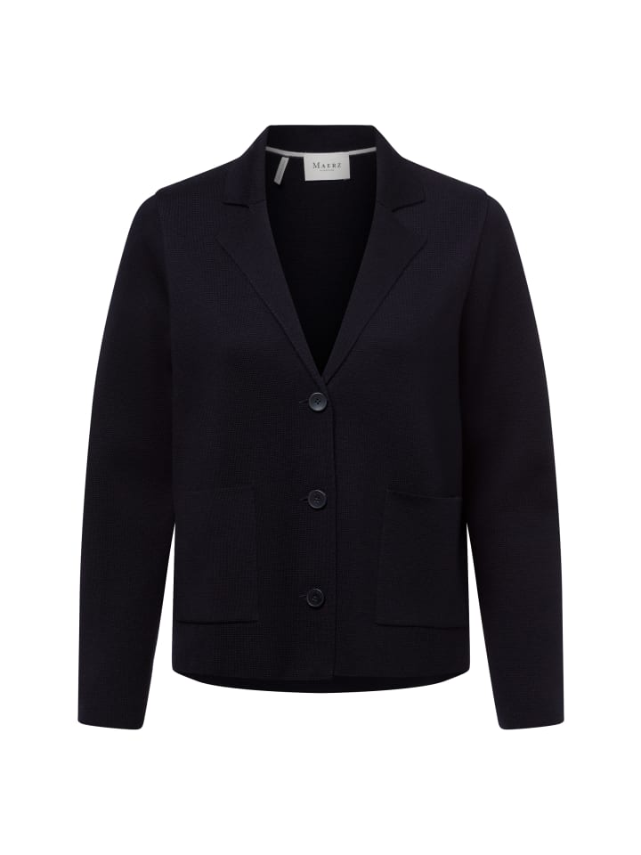 Strickjacke in marine - 0001