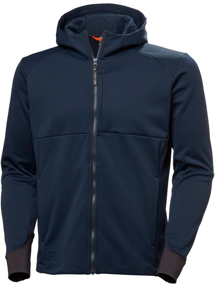 Fleecejacke/Fleecepullover "Tech Hooded Midlayer" in Blau