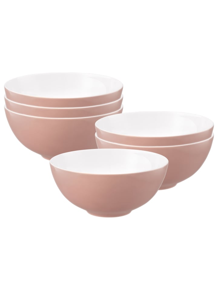 6er Set Schüsseln Life Fashion in Posh Rose ø 21 cm