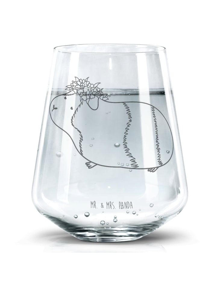 Glas Meerschweinchen Weisheit ohne Spruch in Transparent