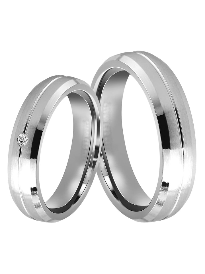 Herren Ring aus Edelstahl in silber