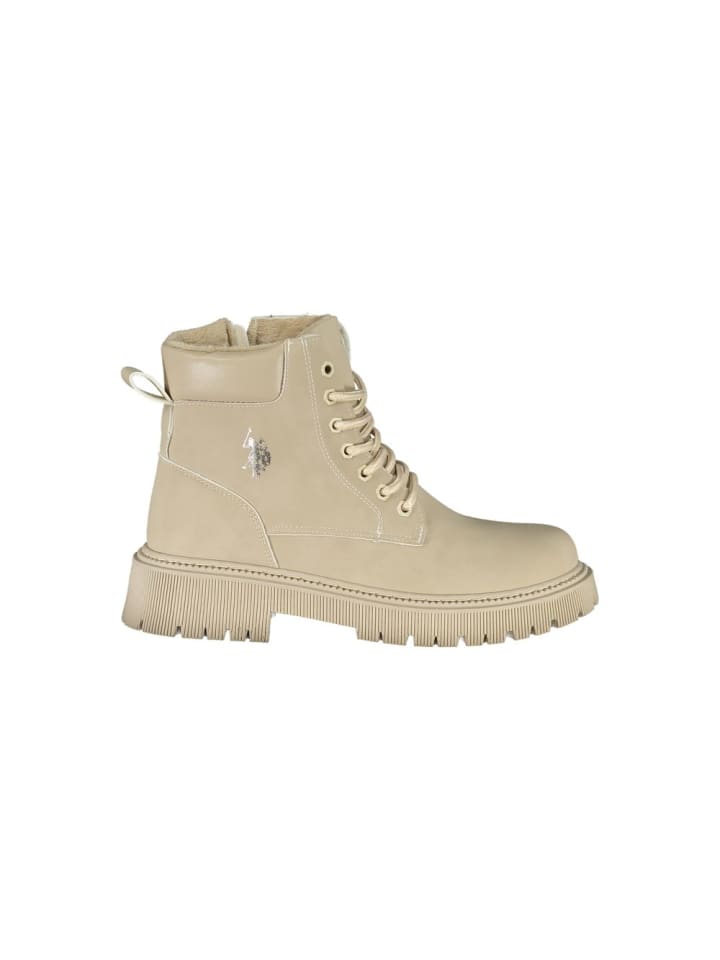 Beige Polyurethan Damen Stiefel